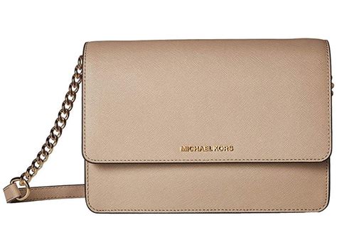 michael kors gusset schoudertas l truffle|Michael Kors Women's Large Gusset Saffiano Leather .